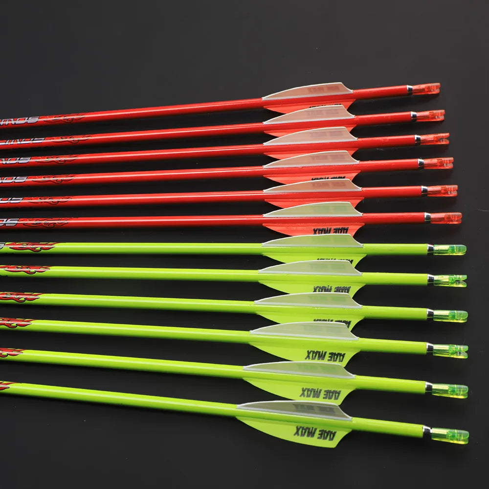 6 Pure Carbon Arrow Spine 400 500 600 700 800 900 1000 ID Pin Nock