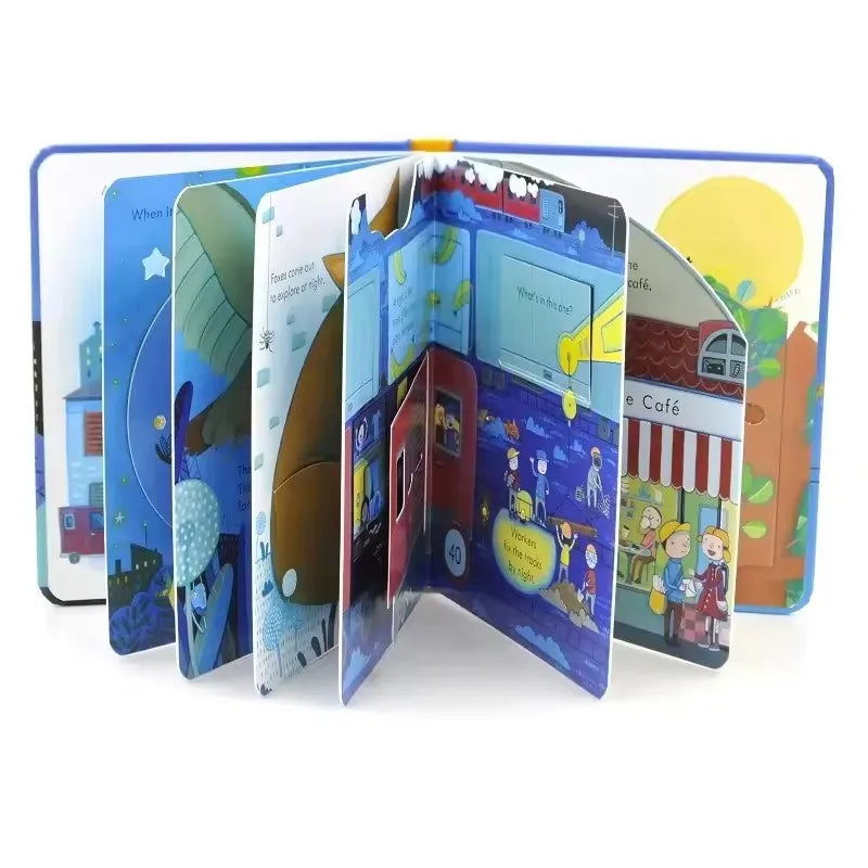 Usborne Peep Inside Night Time 3D Flap Educational English Picture
