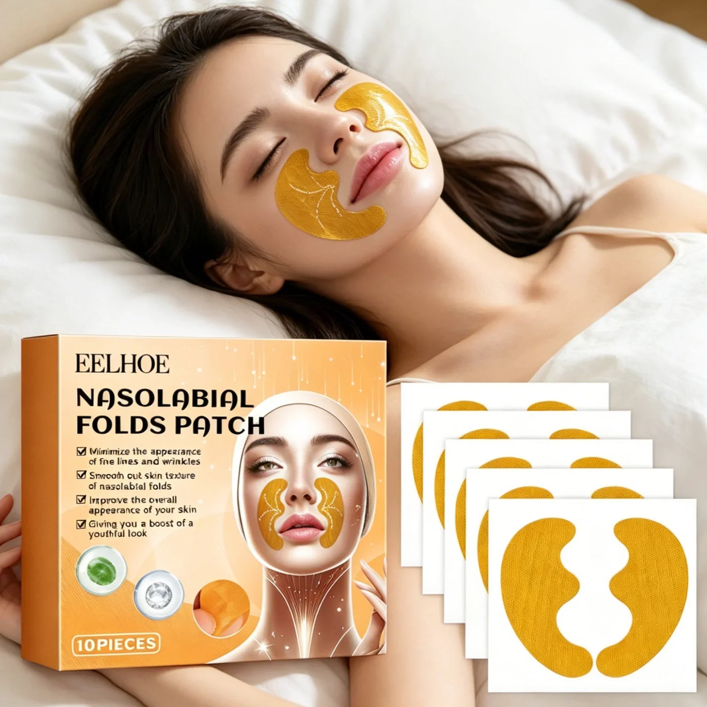 EELHOE Nasolabial Fold Patches – Anti-Wrinkle & Skin Firming
