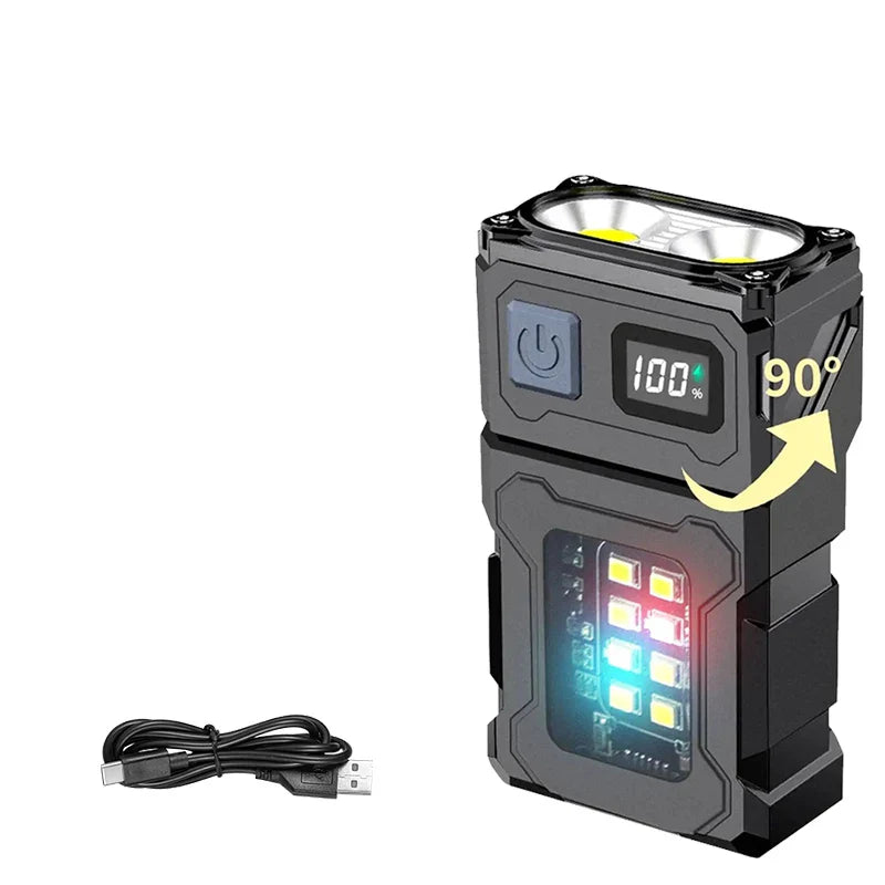 ZHIYU EDC Flashlight 1200 Lumens | 7 Modes USB Rechargeable