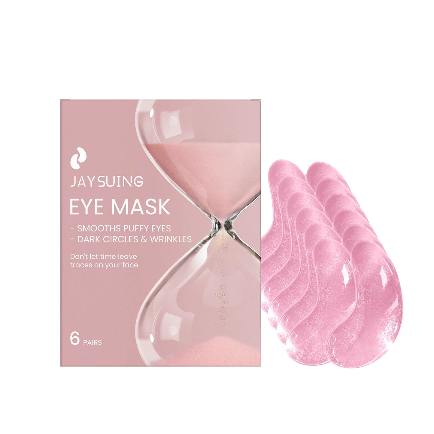 Hyaluronic Acid Eye Mask for Dark Circles and Puffiness Peaceful Pleasures Health and Wellness 6 pairs Boxed