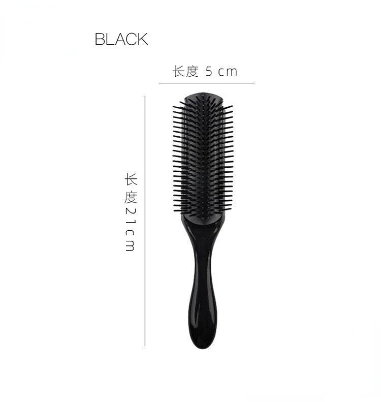 9-Rows Detangling Hair Brush Detangler Hairbrush Scalp Massager Straight Curly Wet Hair Comb for Women Men Home Salon Peaceful Pleasures Health and Wellness 06 China Mainland