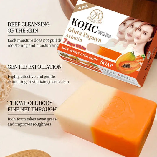 Papaya Kojic Acid Brightening Soap – Vitamin C Bar 160g Brightening Soap Bar Oasis Select