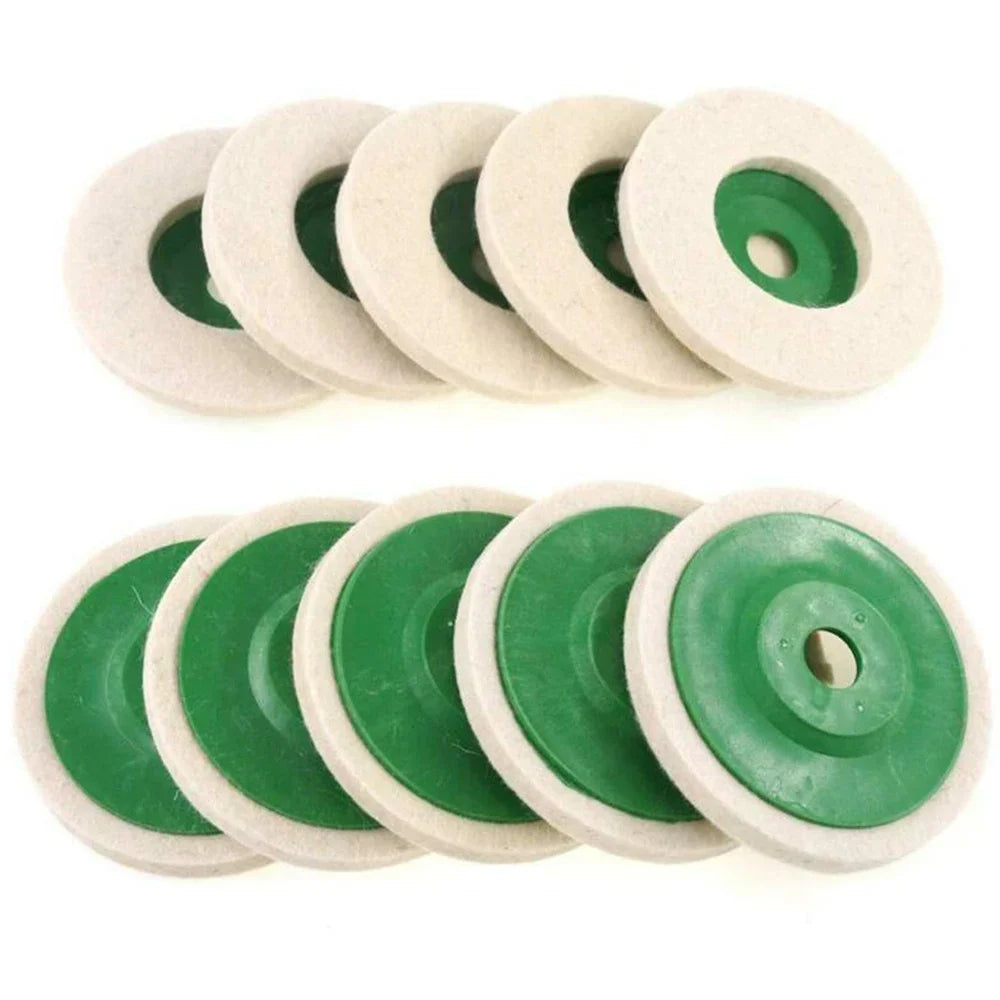 Wool Polishing Buffing Pads for Angle Grinder – 3 or 10 Pack Peaceful Pleasures Health and Wellness