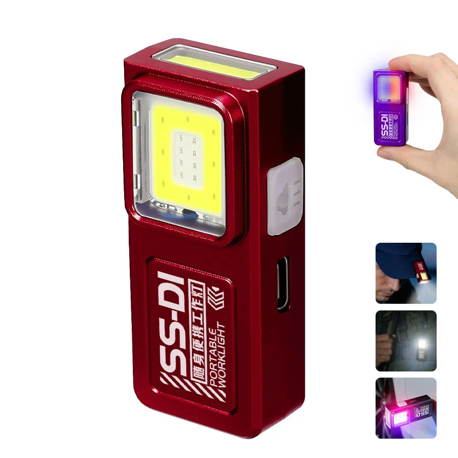 Rechargeable LED Keychain Flashlight – Waterproof Mini Torch