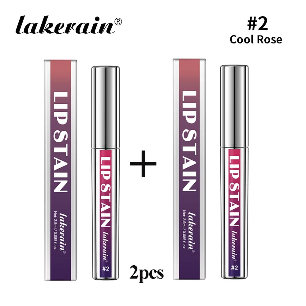 Peel Off Lip Stain Reveal Long Lasting Waterproof Pink Lip Tint Transfer Proof Non-stick Cup Natural Lip Stain Women's Cosmetics Peaceful Pleasures Health and Wellness Cool Rose x2