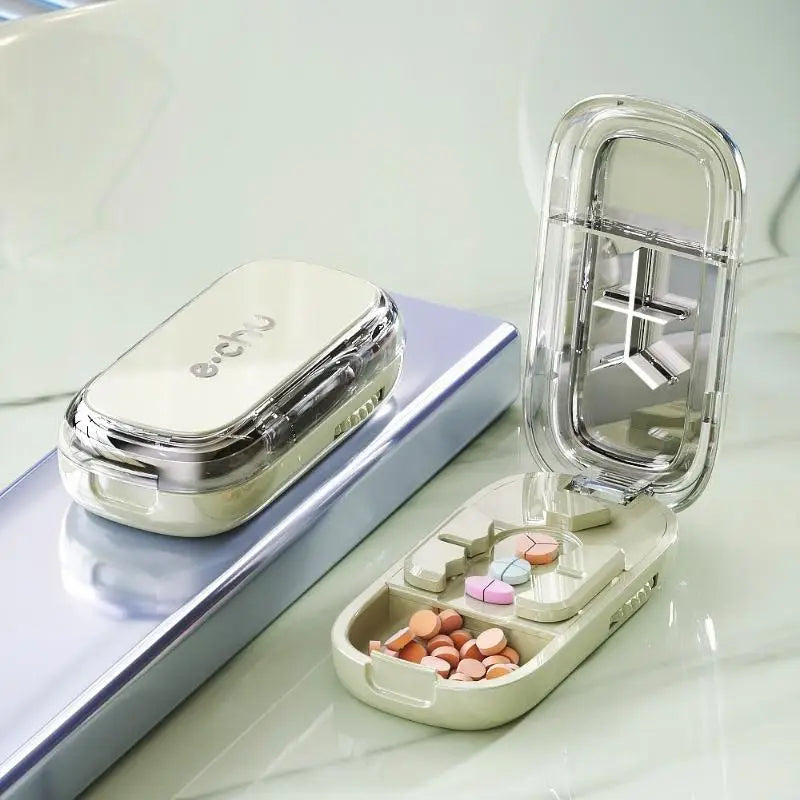 3-in-1 Pill Cutter & Organizer | Precision Tablet Splitter