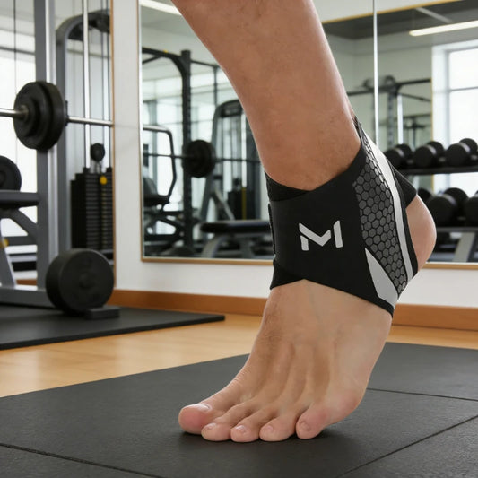 New Professional Adjustable Compression Ankle Brace Support for Basketball Running Volleyball Athletes Breathable Elastic Design Peaceful Pleasures Health and Wellness