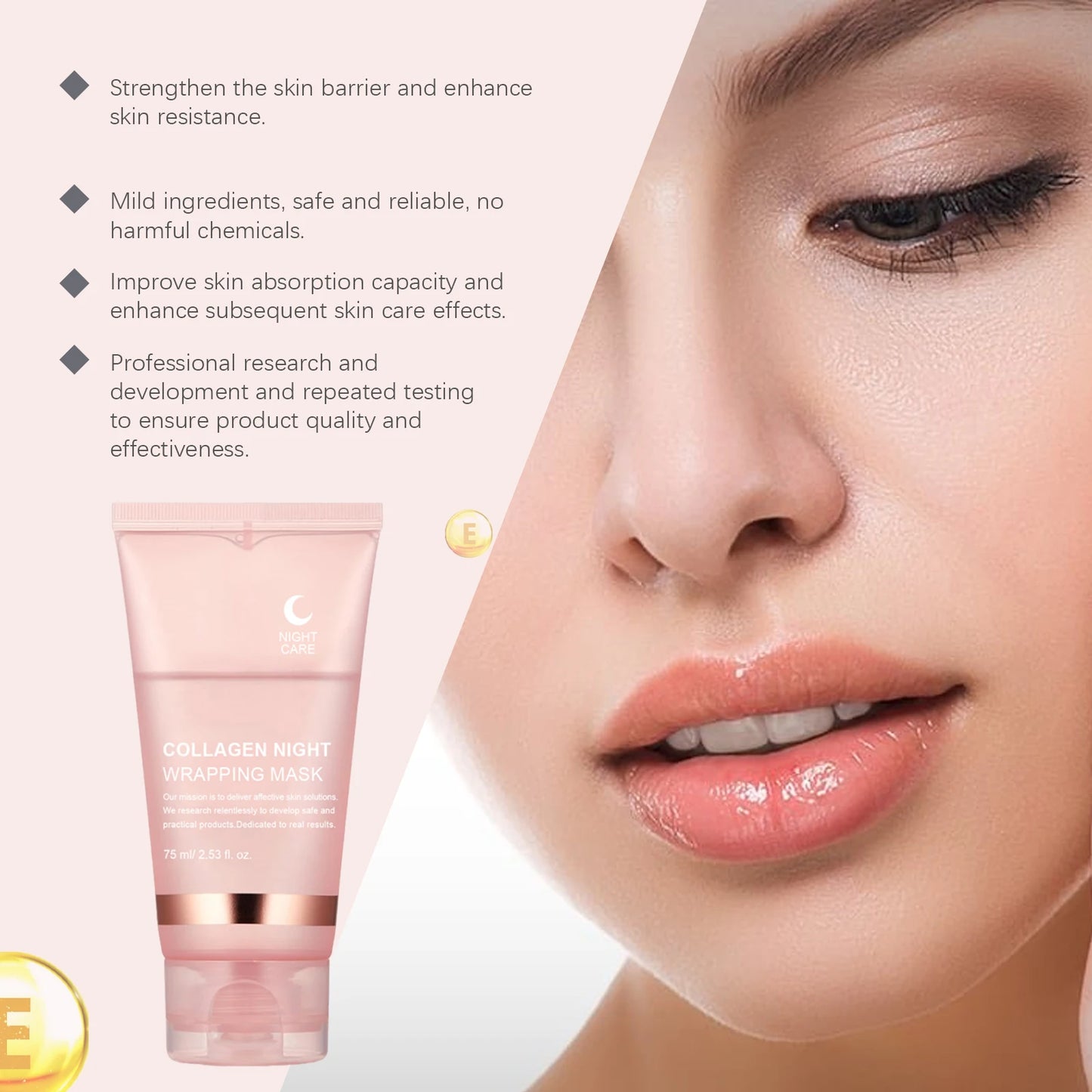 Collagen Night Repair Peel-Off Face Mask – Hydrate & Brighten