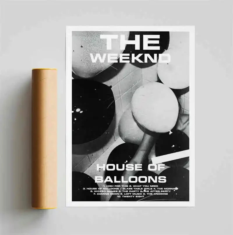 The Weeknd Canvas Wall Art | Starboy Hip Hop Poster Print
