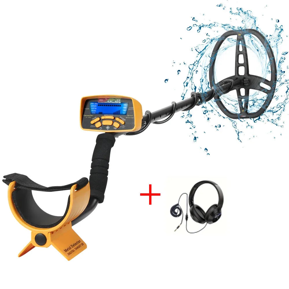 TC-500 Metal Detector Waterproof Underground 100CM Professional Gold Detector Adults for Treasure Finder Pinpointing Peaceful Pleasures Health and Wellness With headset