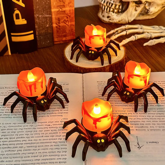 Spider LED Candle Light | Halloween Horror Party Decoration