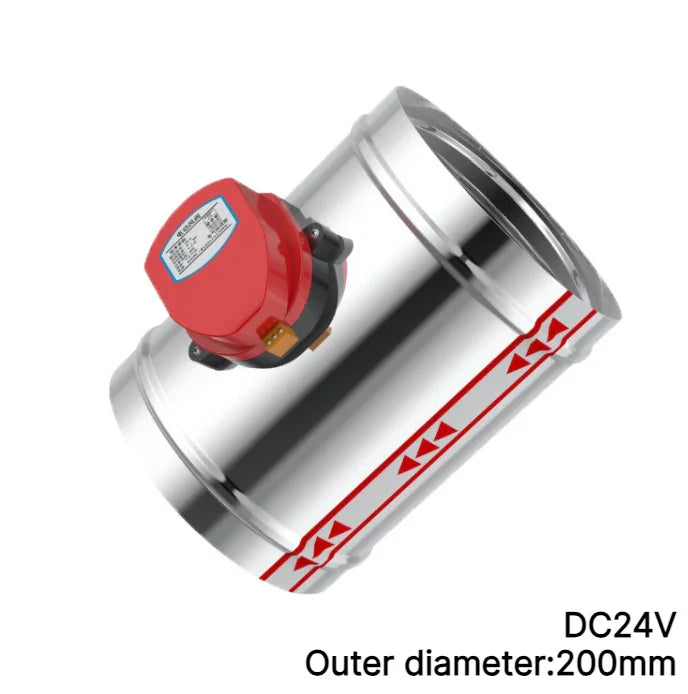 Motorized Air Damper Check Valve 100–200mm | AC 220V DC 12V 24V