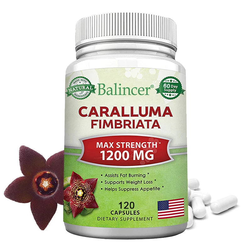 Caralluma Fimbriata - Maximum Strength Weight Management Supplement, Appetite Suppressant, Metabolism Booster - 120 Capsules Peaceful Pleasures Health and Wellness