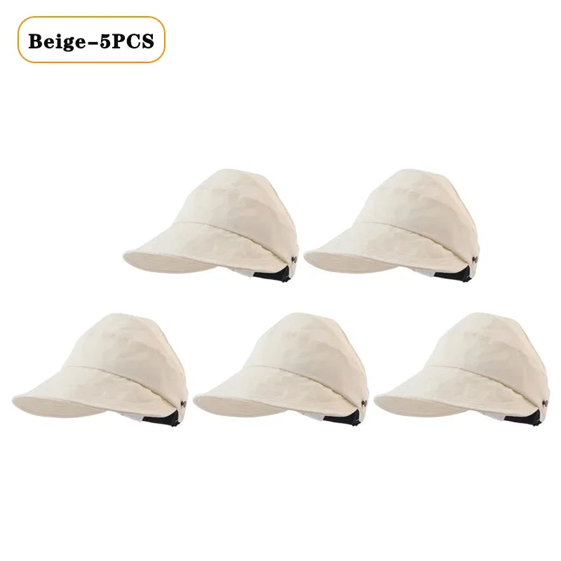 Foldable Wide Brim Ponytail Sun Hat | Quick-Dry Adjustable