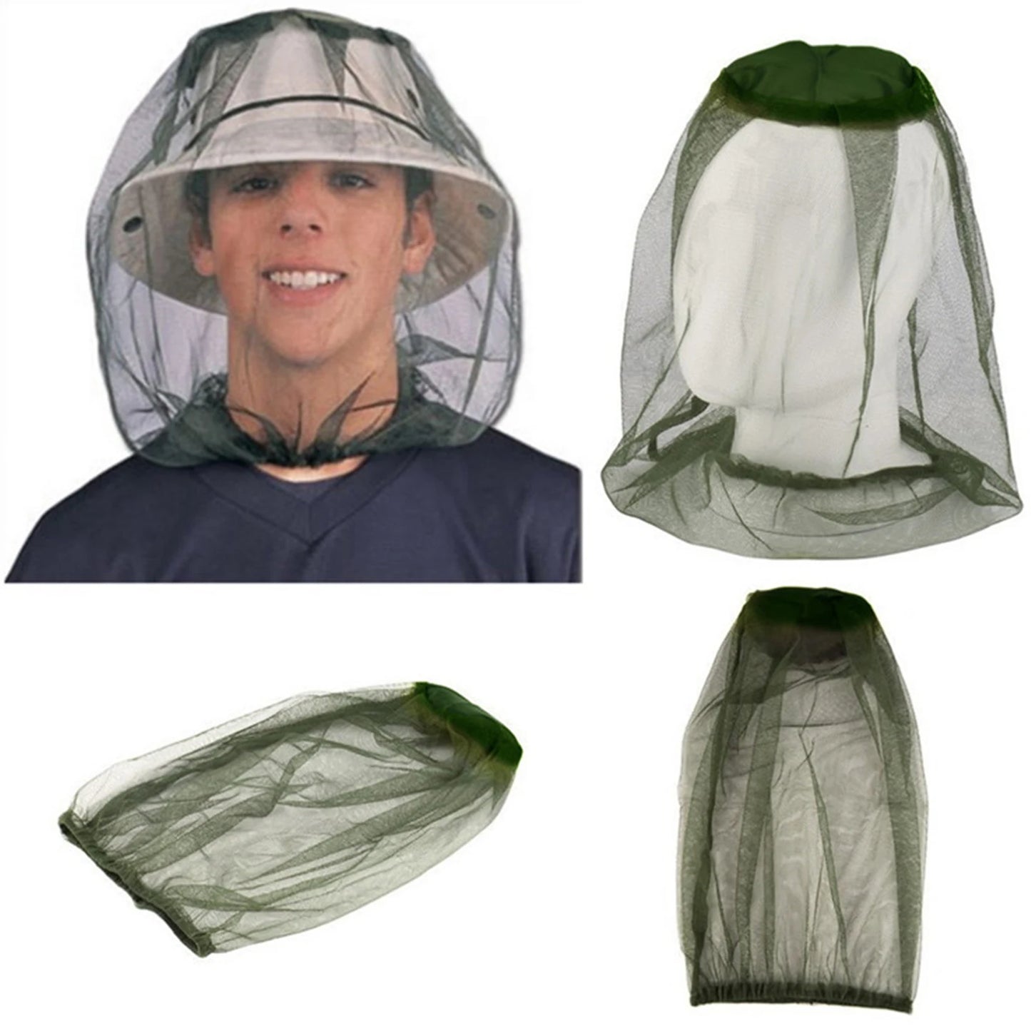 Face Mesh Head Cover Face Protector Cap Mosquito Hat Full Covers for Fishing Hiking Gardening Peaceful Pleasures Health and Wellness