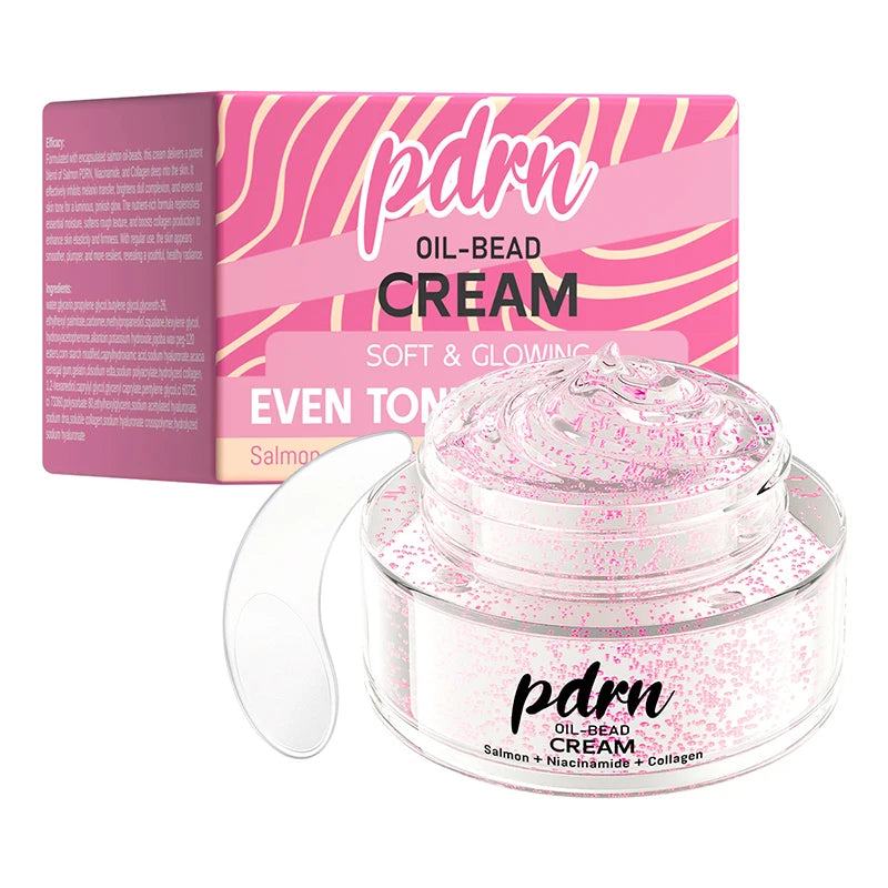 Pdrn Salmon Oil Bead Face Cream Collagen Niacinamide Hydrating Moisturizer Even Skin Tone Repair Dry Skin Facial Skin Care Cream Peaceful Pleasures Health and Wellness PDRN Salmon cream 50g