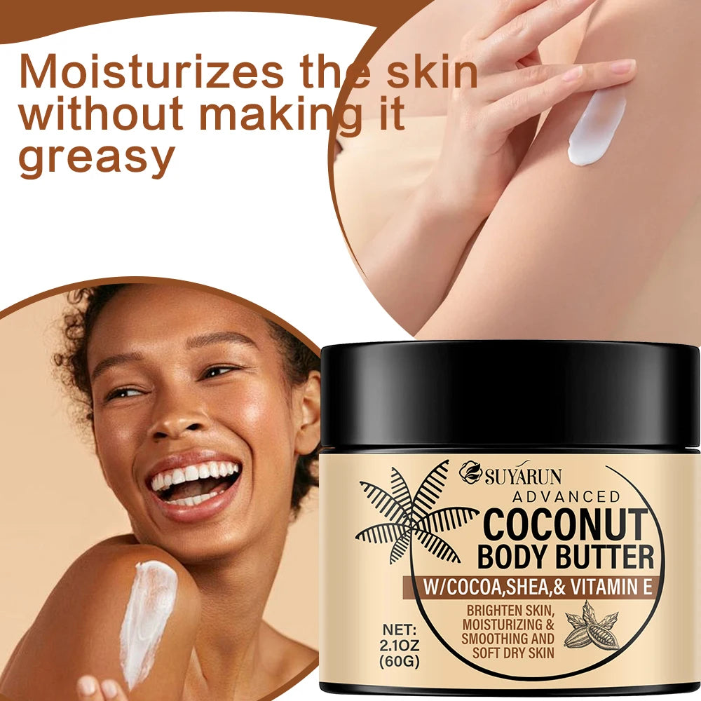 SUYARUN Deep Moisturizing Cream for Dry Skin, Organic Hydration with Coconut Oil, Fast Absorbing, 24 hour Nourishing. Peaceful Pleasures Health and Wellness