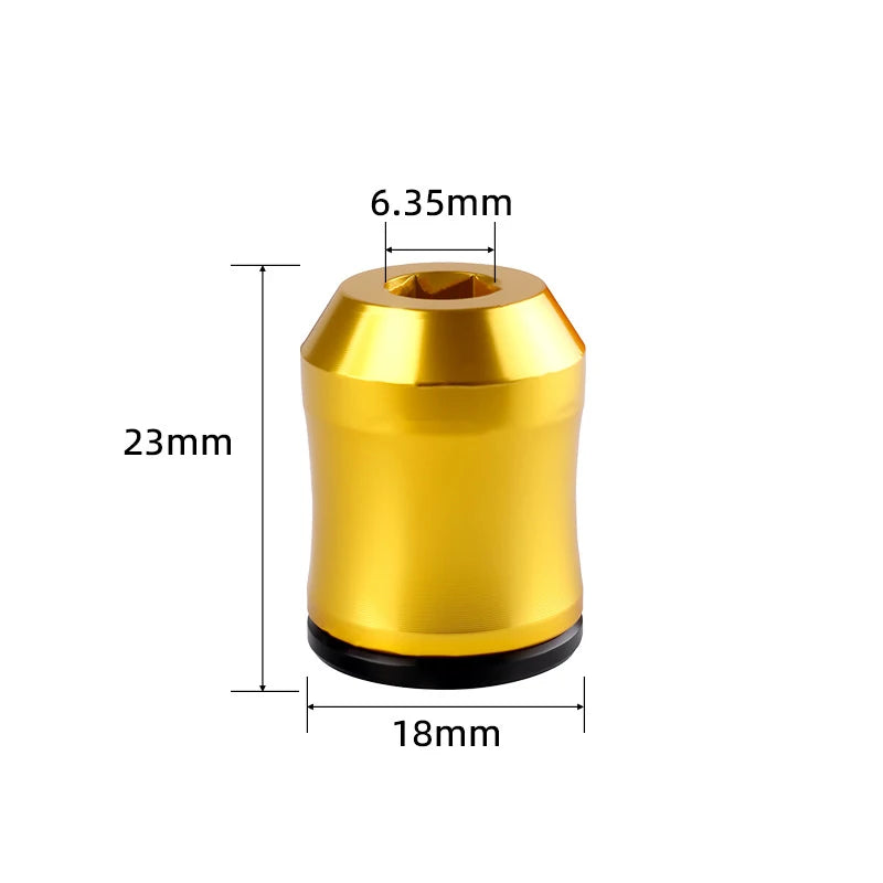 Magnetic Screw Rings Magnetized Ring Screwdriver Bit Aluminum Alloy 6.35mm Shank Screw Bit Magnetic Magnetizer Replacement Peaceful Pleasures Health and Wellness Yellow