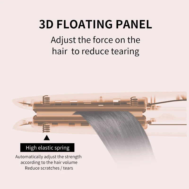 Flat Iron Straightener & Curler 2-in-1 with Quick Heating, 1-Inch Professional Hair Straightener with Adjustable Temperature Peaceful Pleasures Health and Wellness