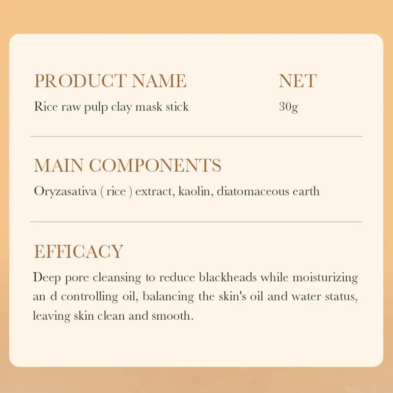 BIOAQUA White Rice Clay Face Mask – Blackhead & Firming Mud
