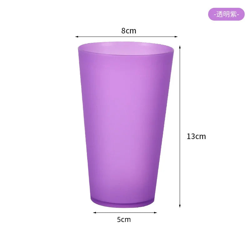 Unbreakable Stackable Restaurant Plastic Tumbler/Cup (Set of 8) 16 Ounce Clear for Restaurants and Home Dishwasher Safe BPA Free Peaceful Pleasures Health and Wellness Purple