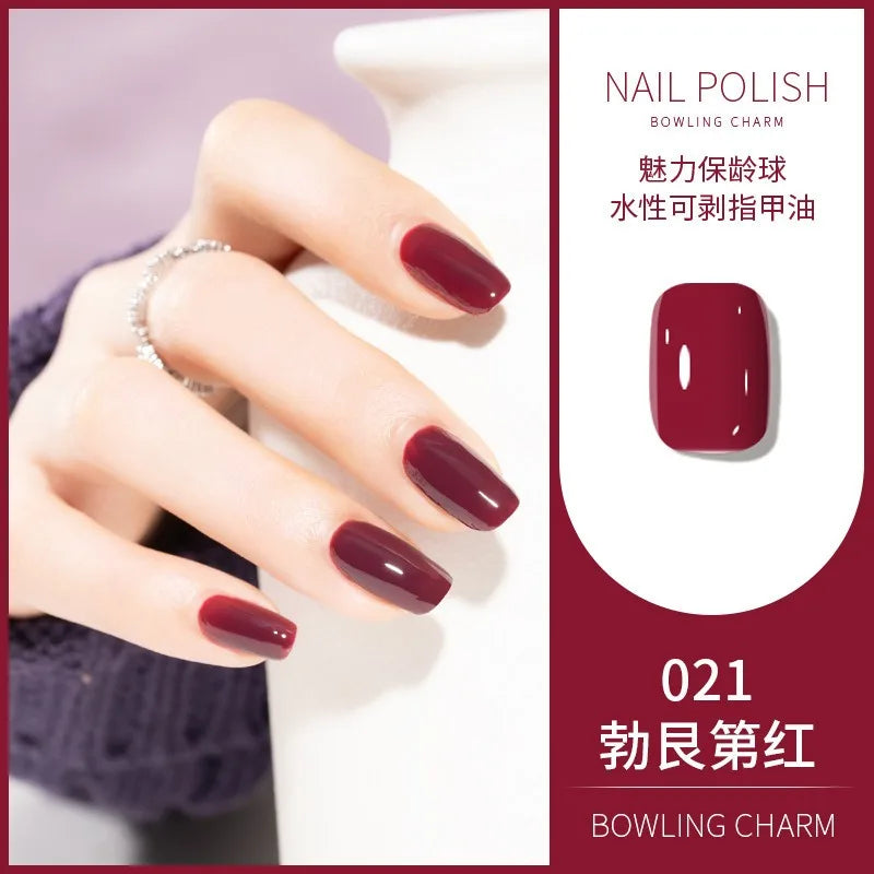 40 Colors Water-Based Nail Polish | Quick Dry No-Lamp Tearable