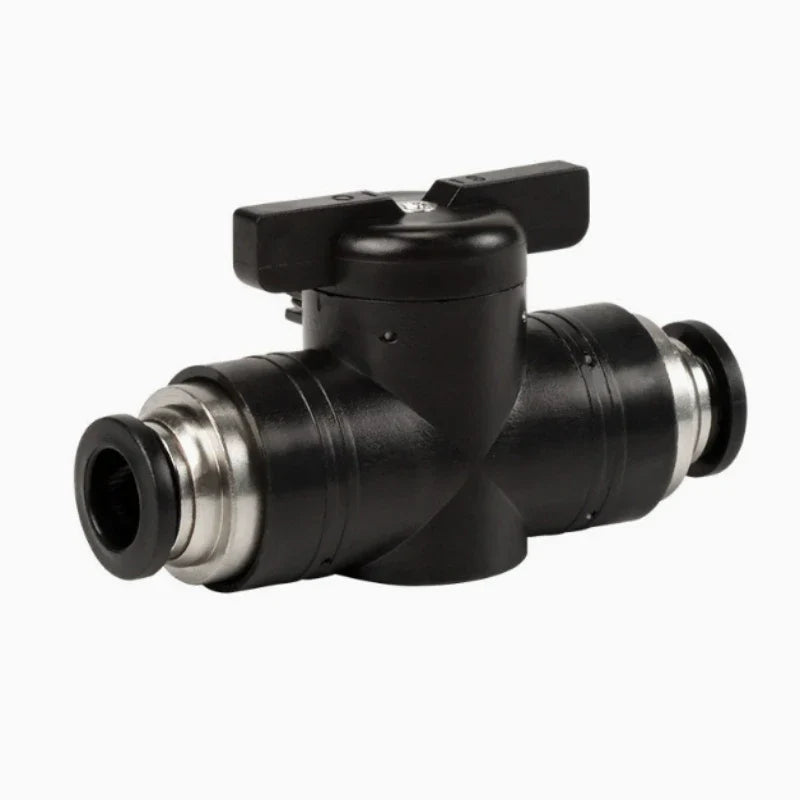 Pneumatic Ball Hand Valve Quick-Connect PU Air Pipe 4–12mm
