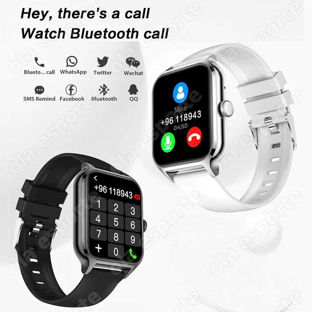 Smart Watch 2.01" HD Bluetooth Call Fitness Tracker Men Women