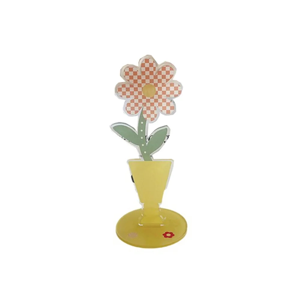Cute Cartoon Acrylic Memo Clip Decoration Korean Style Cartoon Note Holder Multi-purpose Space Saving Desktop Card Clamp Peaceful Pleasures Health and Wellness Style 5