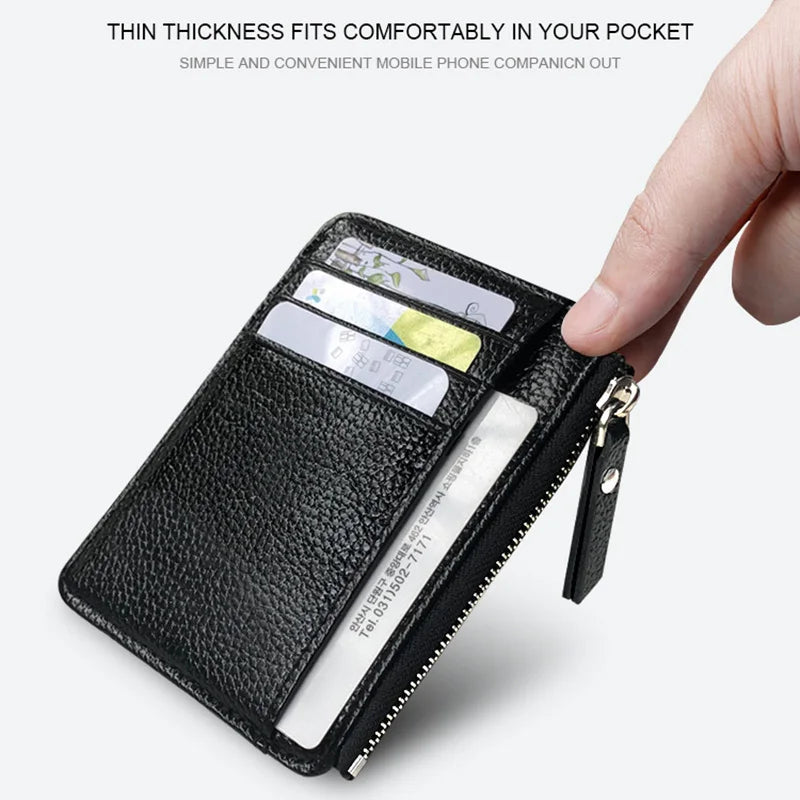 Slim Credit Card Holder for Women Portable Lightweight Card Wallet for Birthday New Year Christmas Gift Peaceful Pleasures Health and Wellness