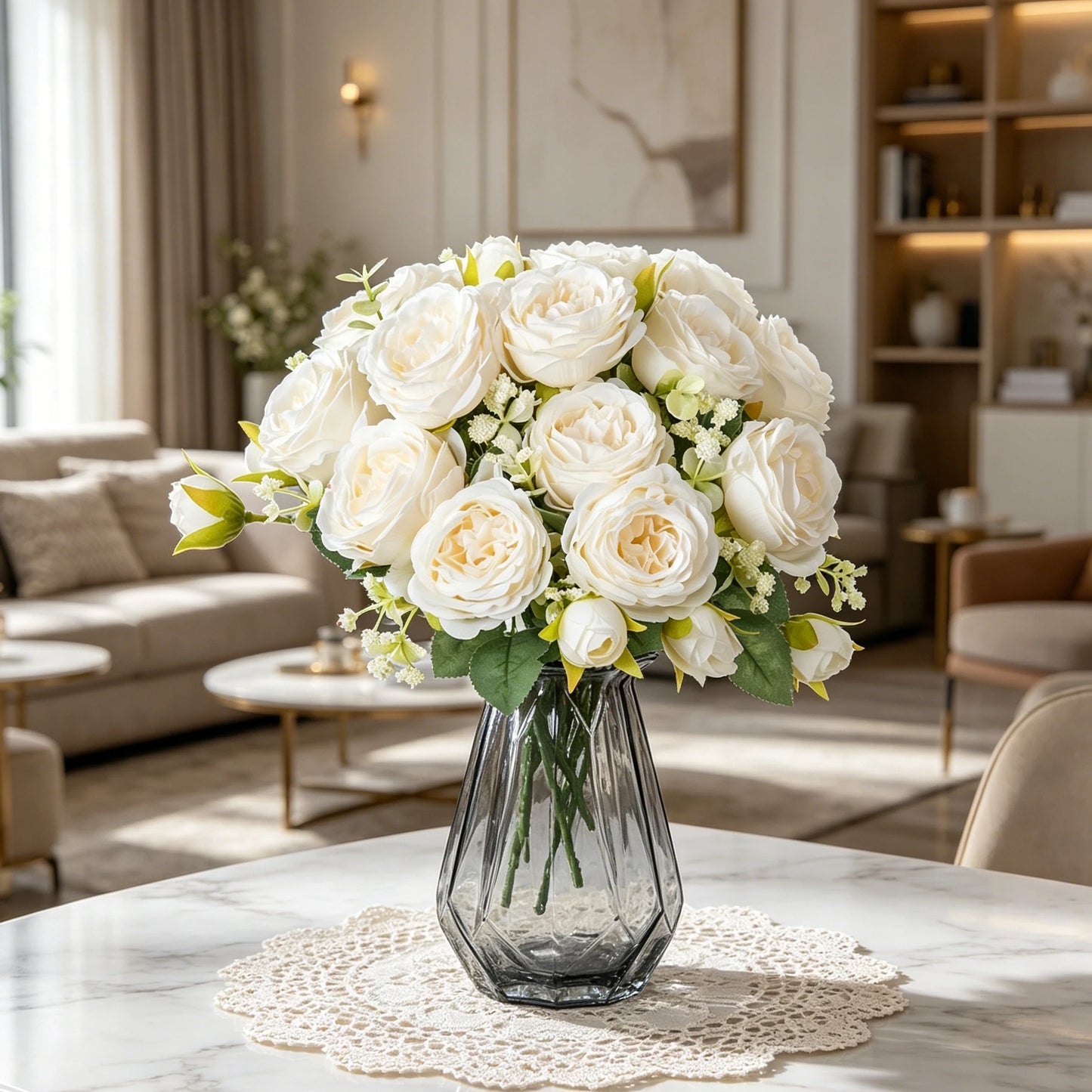 Silk Peony Artificial Flowers – Wedding & Home Decor