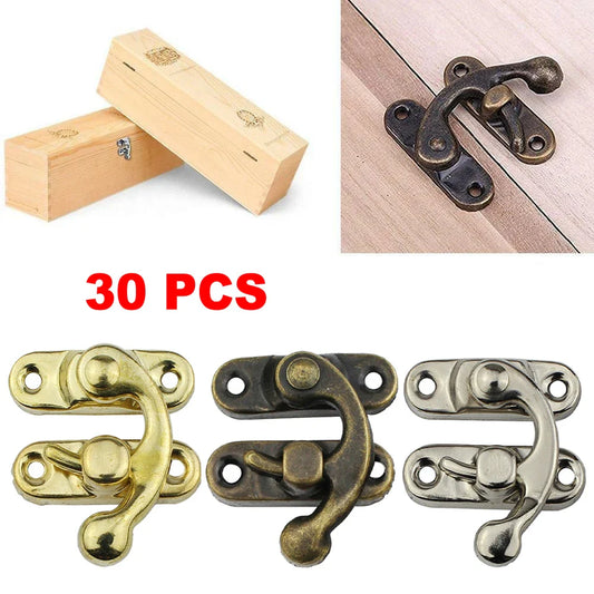 30-Pack Toggle Hasp Latch Clasps for Wooden Boxes – Gold, Bronze Box Hasp Latches Oasis Select
