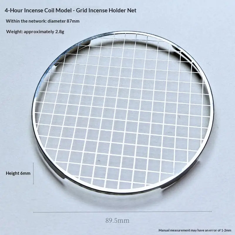 Stainless Steel Incense Coil Holder Grid | Rustproof Mesh Base