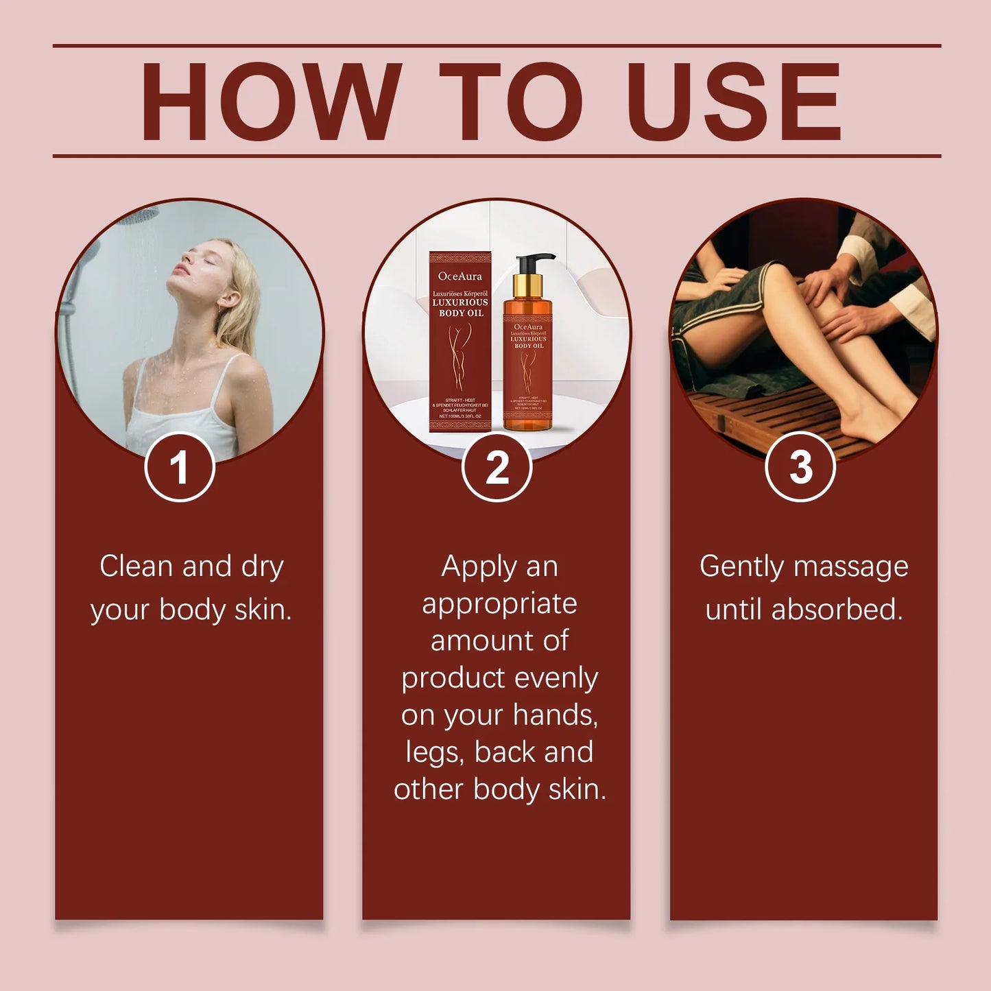OceAura Firming Body Oil – Skin Tightening Anti-Cellulite