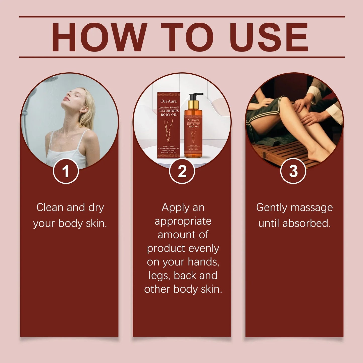 OceAura Firming Body Oil – Skin Tightening & Elasticity 100ml