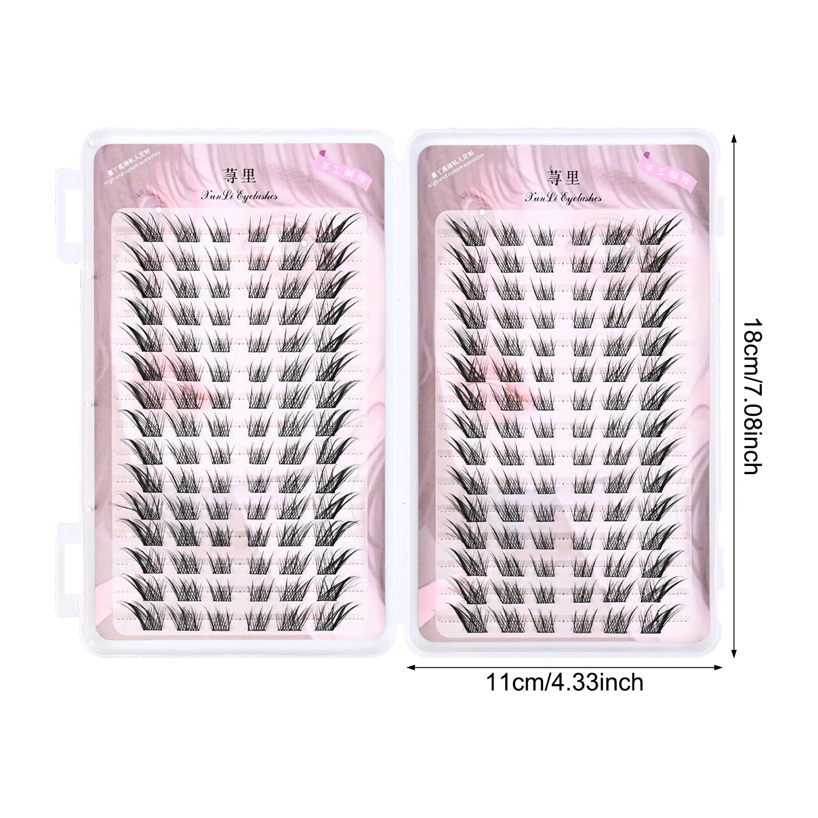 Large Capacity Manga Eyelash Book Dense False Eyelashes 8-12mm Single Cluster Fox-style Lashes Natural Volume Eyelash Extension Peaceful Pleasures Health and Wellness style 4