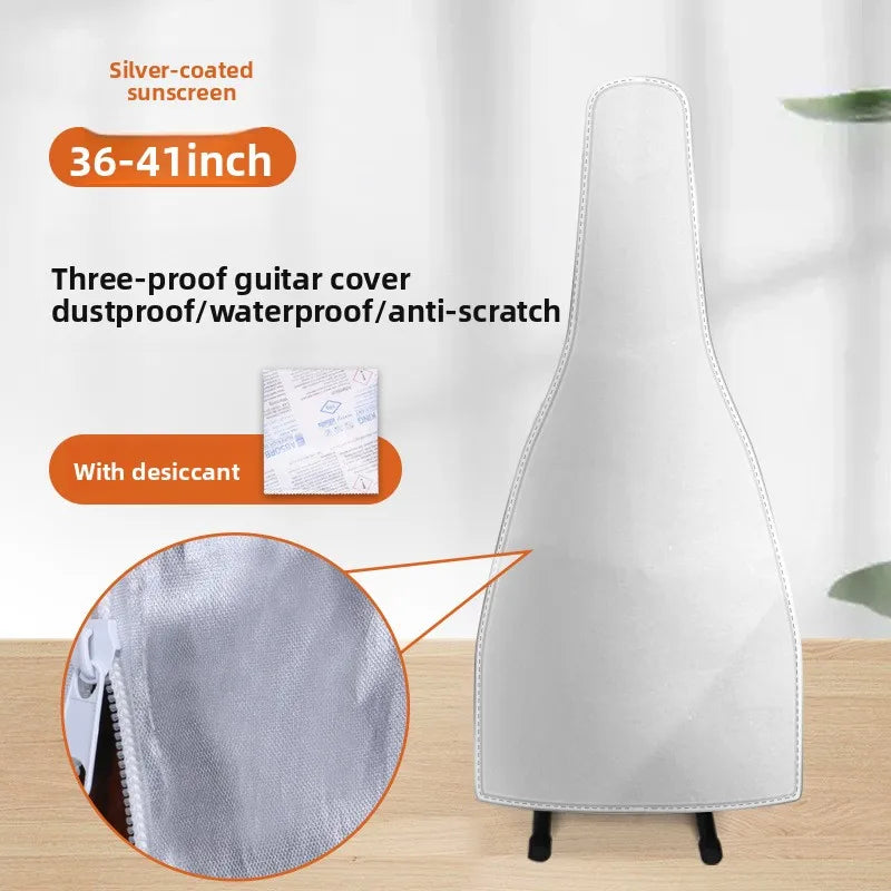 36-41 Inches Dustproof Frosted Guitarcover Transparent Waterproof