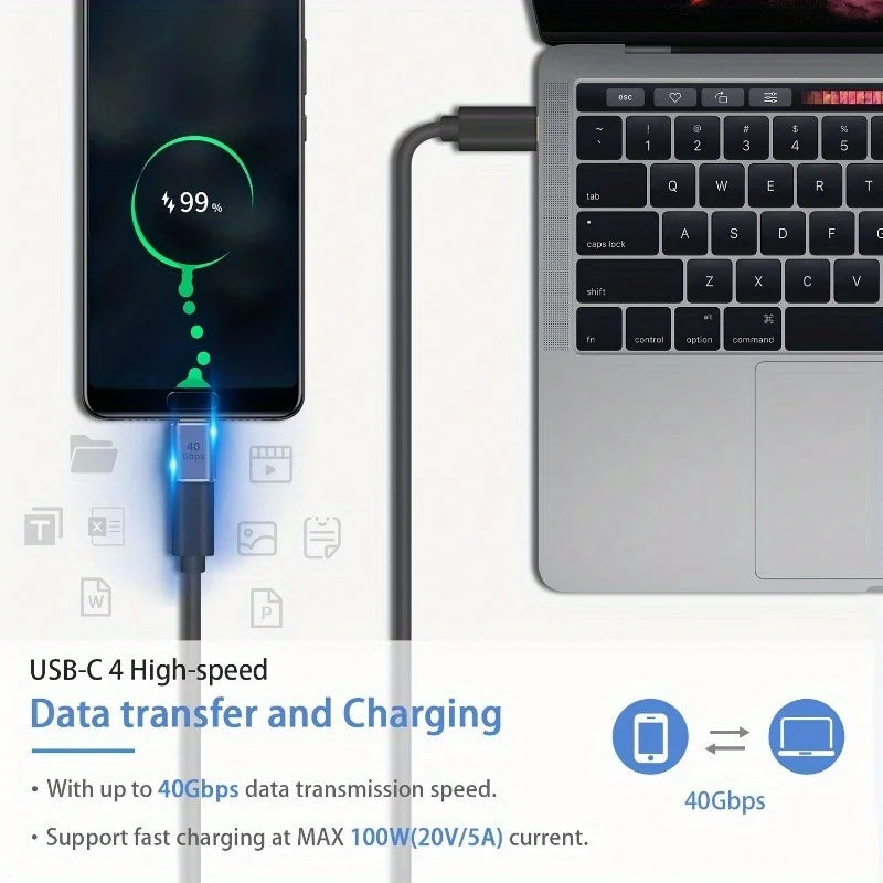 USB 4.0 Type-C Adapter 100W PD 8K 40Gbps | MacBook Peaceful Pleasures Health and Wellness