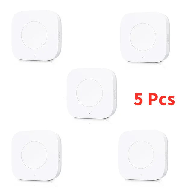 Aqara Mini Wireless Switch Zigbee Sensor One Key Control Smart Button Smart Remote Control For Apple HomeKit Mijia Xiaomi Peaceful Pleasures Health and Wellness 5 pieces China Mainland