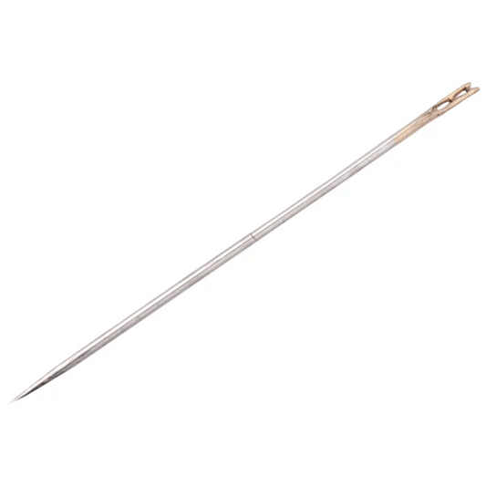 A36T-2Pcs Wooden Needle Case With 12 Gold Tail Back Hanging Needles And 4 Large-Eye Leather Stitching Needles For Handmade Sewin Peaceful Pleasures Health and Wellness as shown