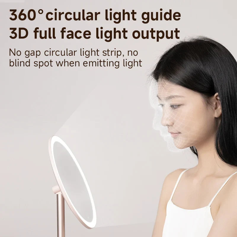 DOCO LAB LED Desktop Makeup Mirror | 3 Colors, 7" & 8"