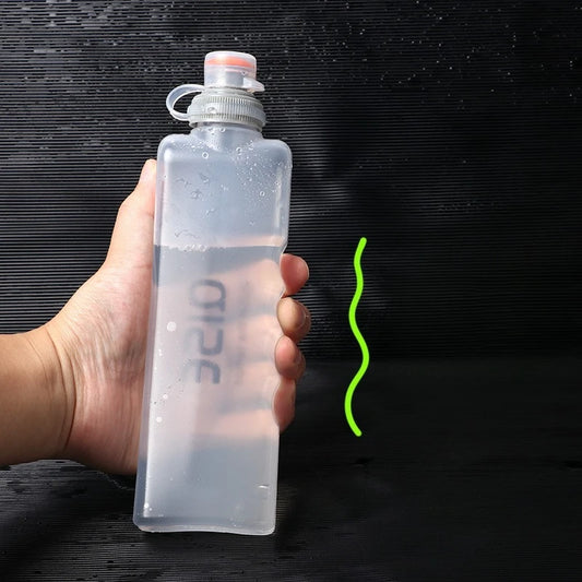 Handheld Running Water Bottle 300ml Eco-Friendly PP Sports Sports Water Bottle Peaceful Pleasures Health and Wellness Clear