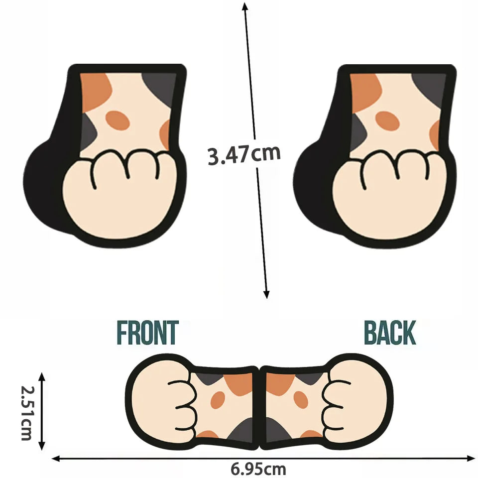Magnetic Bookmark Adorable Cartoon Cat Paw Cloud Design Foldable