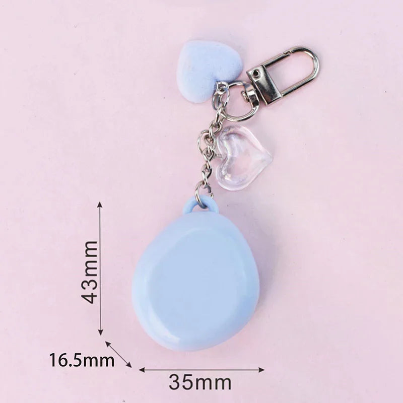 Colorful Keychain Empty Makeup Compact Diy Refill Case With Aluminum Tray Portable Cosmetic Storage Small Blush Container Peaceful Pleasures Health and Wellness