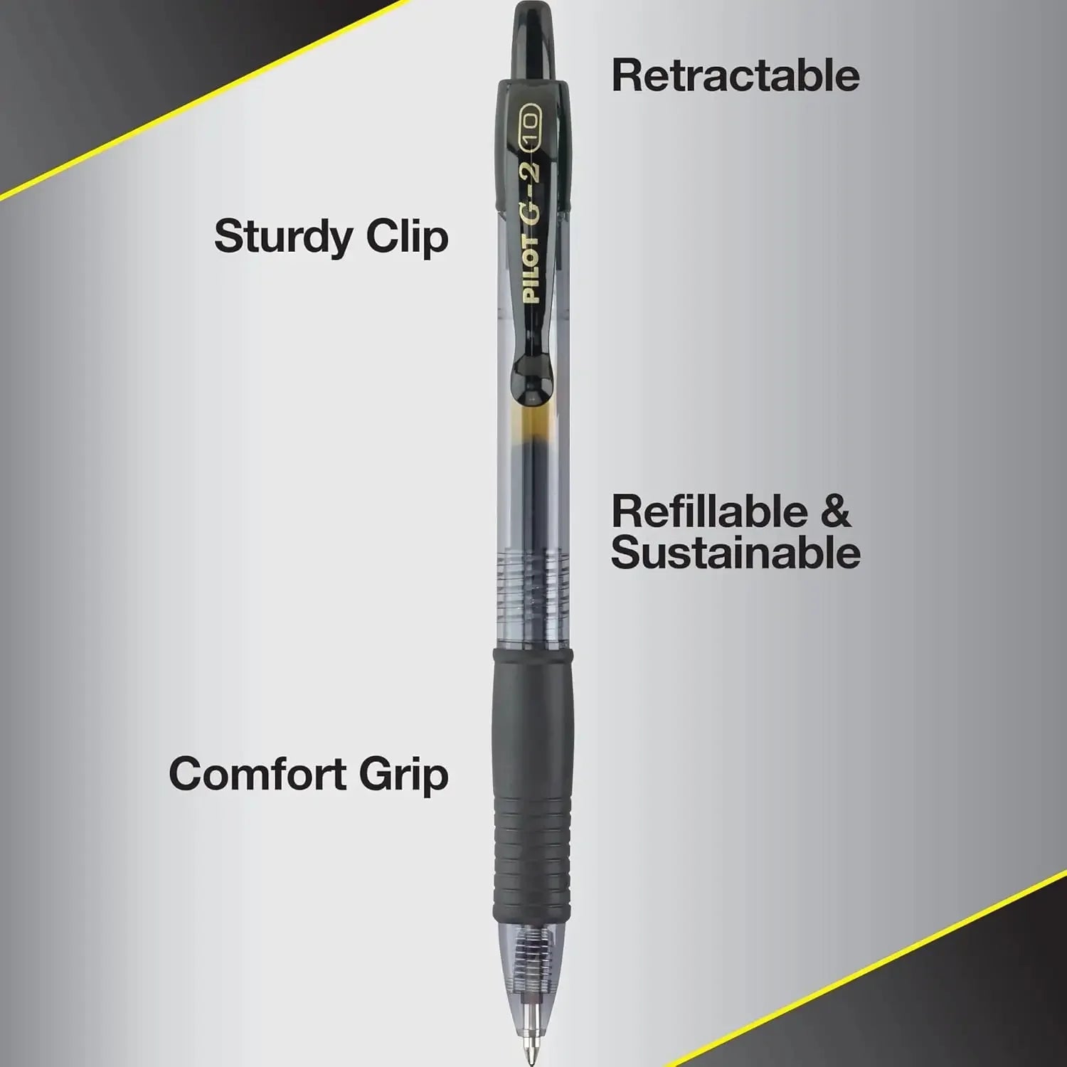 Premium Black Gel Pens, 1.0mm Bold Point, Smooth Writing for Notes & Sketches, Set of 12 Peaceful Pleasures Health and Wellness