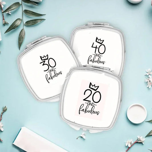 Fabulous Birthday Makeup Mirror Gift for Women – 20 to 70 Birthday Gift Mirror Peaceful Pleasures Health and Wellness