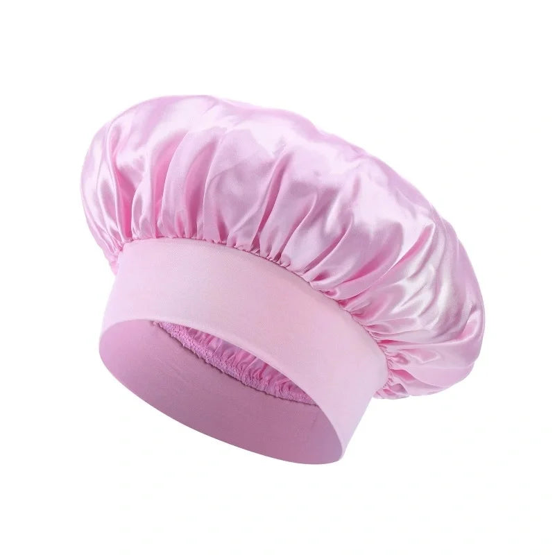 Double Layer Satin Sleep Bonnet for Curly Natural Hair Women