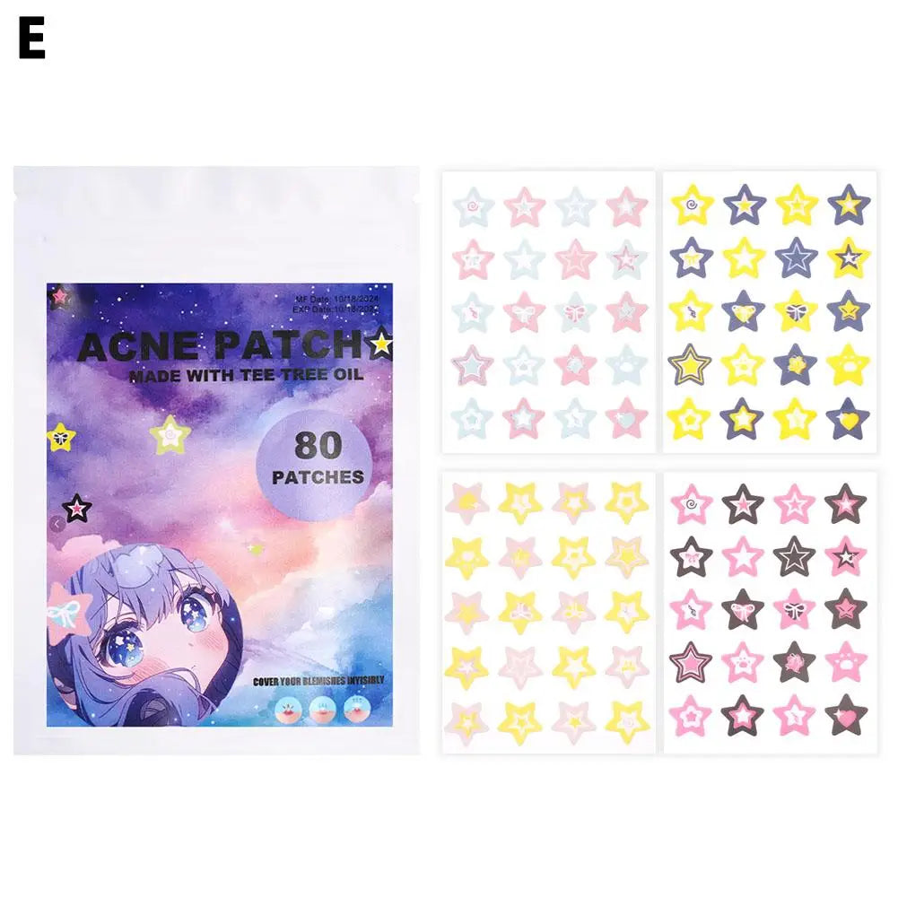 Colorful Star Pimple Patches – Ultrathin Breathable Spot Stickers