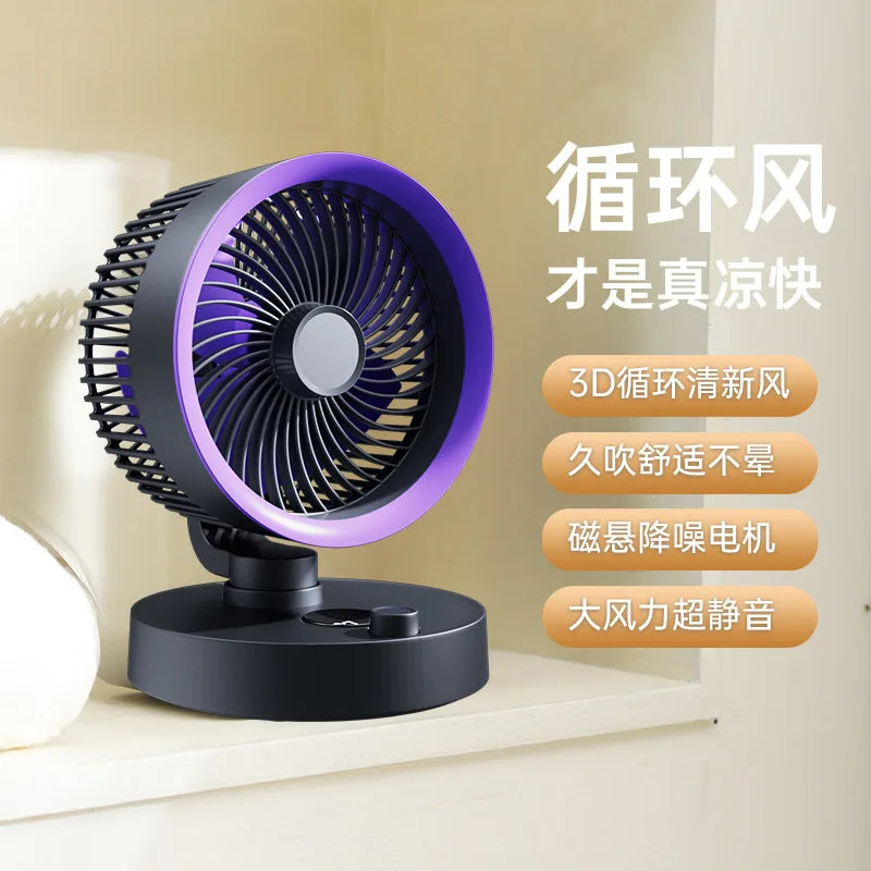 URGGU Smart Oscillating USB Fan – 100-Speed Stepless Control